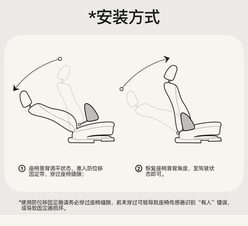 Car Lumbar Support Cushion for Drivers, a Back-Protecting Device for Driving, Suitable for Tesla Headrests