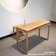 新中式古琴桌原木共鸣琴桌实木古筝架老榆木条案供桌玄关桌条几