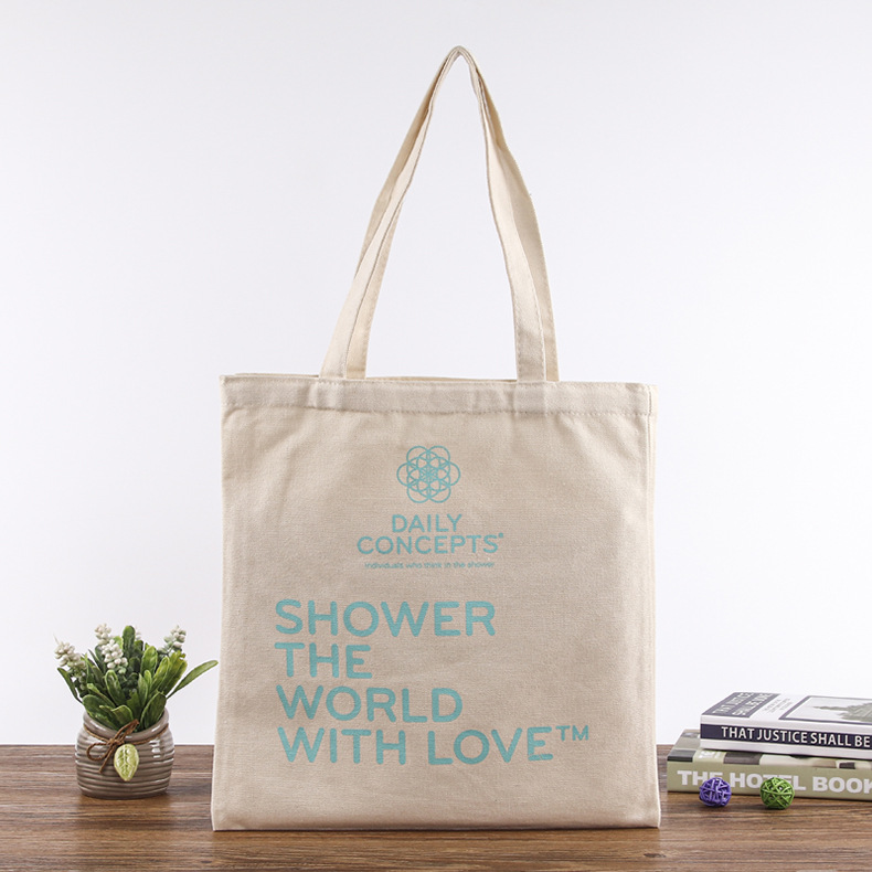 服装店制作手提帆布袋制作可印logo单肩创意印花棉布购物袋制作