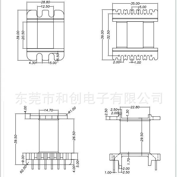 Ee42トランススケルトンee42电木スケルトンee4220縦型スケルトンbobbin 6-6|undefined