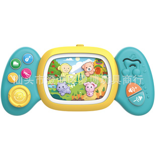 Factory Direct Sales Carrot Valley Baby Kidsren's Toys Music Light Piano Early Education Cartoon Animal Fun Game Console