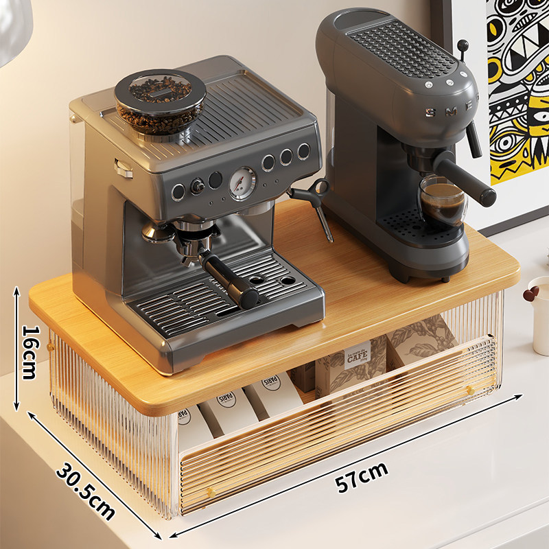 Estante Organizador para Cafetera y Tazas para Escritorio de Oficina