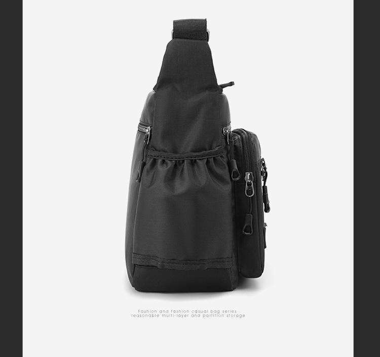 New 2024 men's bag, large-capacity casual men's crossbody bag, waterproof single-shoulder bag, multi-layered business versatile travel bag undefined