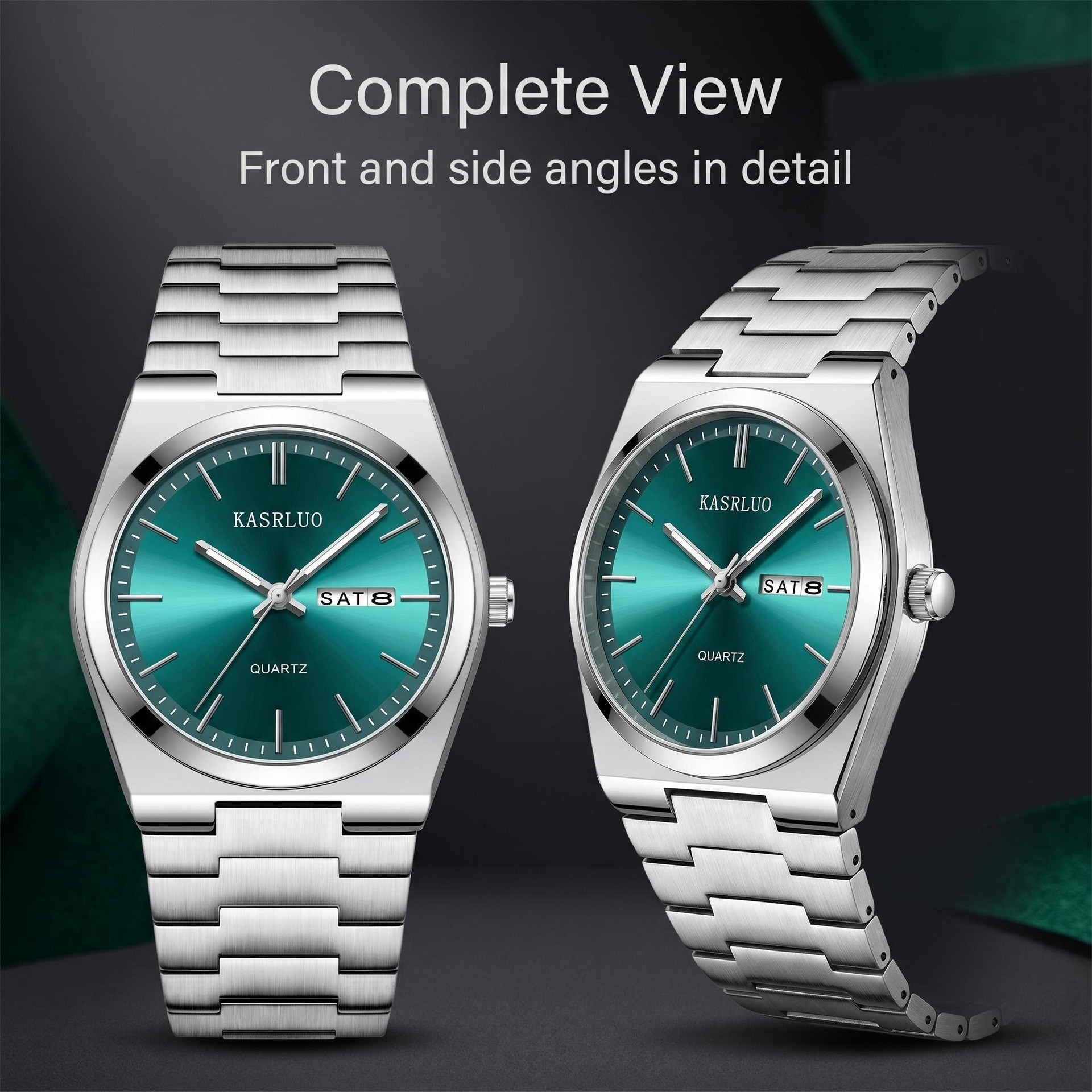 Neue Modell Uhr Exportschlager wasserdicht Nachtsicht Kalender Herrenarmbanduhr Business Edelstahl hochwertig trendige Quarz-Armbanduhr