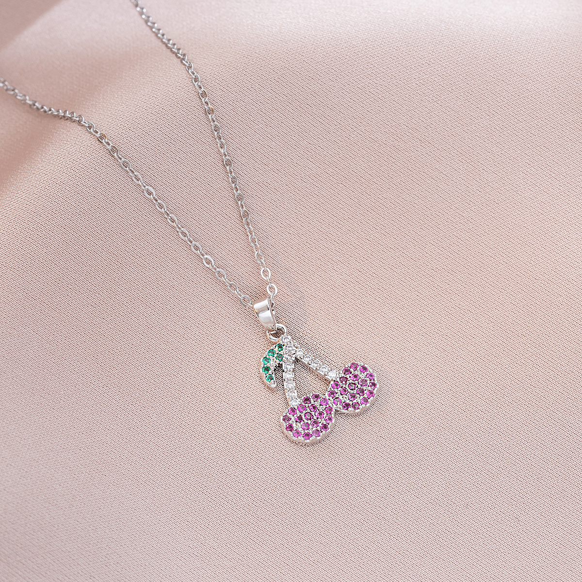 8g Weight Titanium Steel Pendant Material Pendant Necklace Classification Titanium Steel Chain Material cable chain Chain Type 1 Piece Quantity Holiday, Daily Occasion Titanium Steel, Copper Material Fruit Pattern Spring&Summer Season Women's Gender Plating Design Vacation, Classic Style Style Wholesale Jewelry Vacation Classic Style Fruit Titanium Steel Copper Plating Cable Chain Pendant Necklace 1