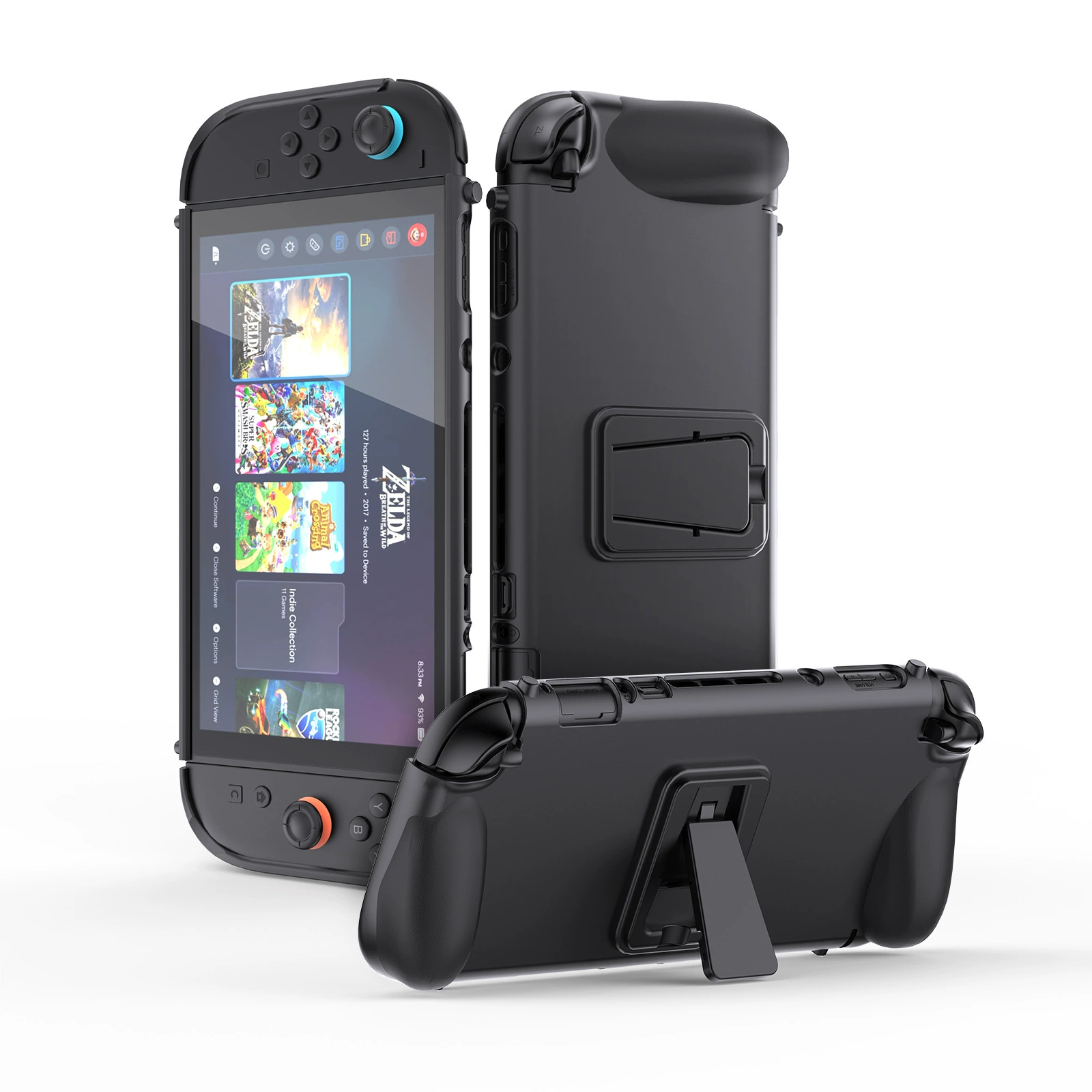 Защитный чехол Switch2 Host TPU с задней кронштейном, противоскользящий встроенный защитный чехол для игровой консоли Switch2