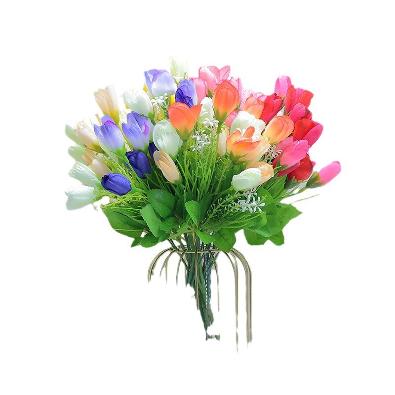 Flores falsas flores de seda para el hogar de bodas linternas flor decoración props magnolia brotes de nieve tulipan flores falsas ramo de flores