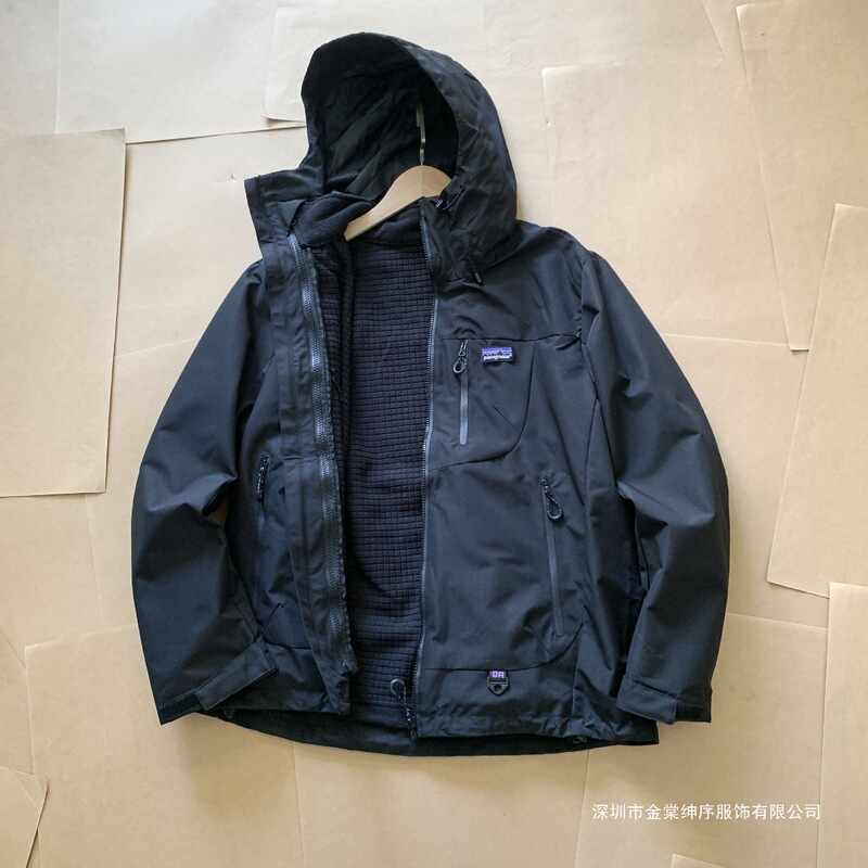 Cross-border Patag outdoor waterproof jacket, 3-in-1 windbreaker, unisex style, versatile, with a hood, and trendy