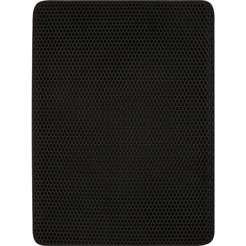 Estera de arena para gatos antisalpicaduras de doble capa para gatos cuenca de la arena estera del inodoro estera de arena extra grande pies de frotación estera del gato