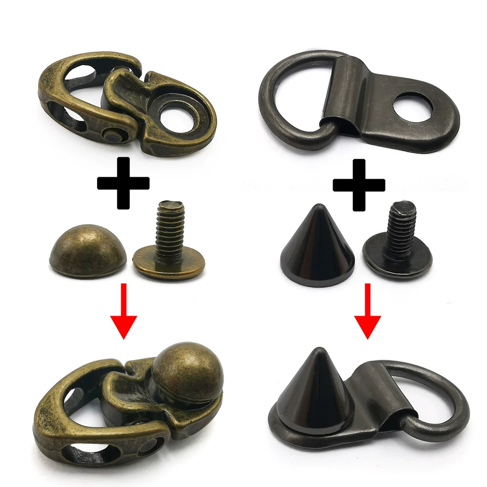 La Ring Monk Pacch Nail Dress Shoes and Paper Accessories Mountaineering C bucking mobile phone case hanging buckle ring rivet buckle