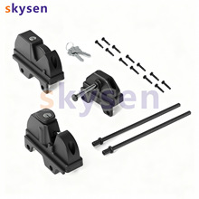 skysen户外围栏门锁 闸门锁扣 尼龙双面锁带钥匙 防锈 跨境专供