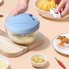 Home Handheld Garlic Press Kitchen Small Food Processor Meat Grinder Chopper Ginger Minced Garlic Mashed Garlic Pull Garlic Tool