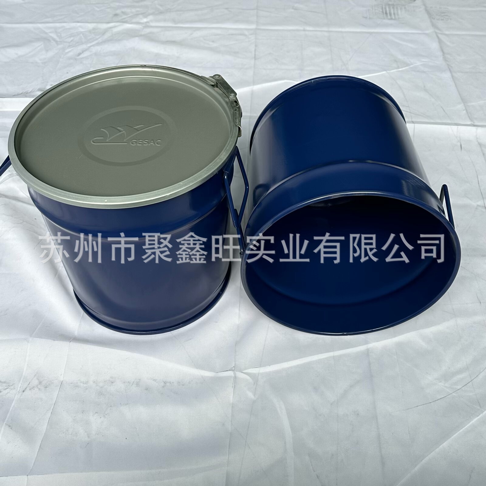 17l开口蓝桶20l化工桶铁皮桶烤漆桶钢桶钨粉桶厂家现货颜色可选