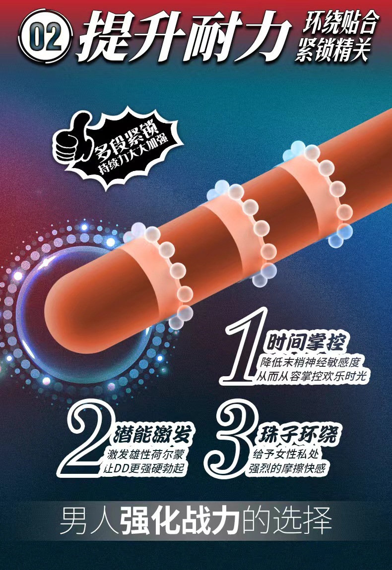 Joker Bead Ring 3-Pack Silicone Bead Lock Rings, 3 cm Diameter, Colorful — detail image 13