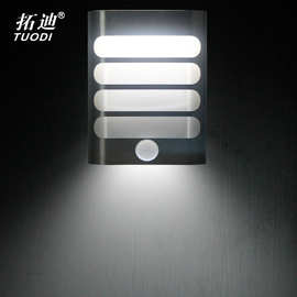 感应壁灯 卧室灯楼梯照明灯 廊灯免布线应急照明灯光控阁楼壁灯