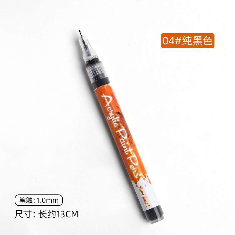 Nuevo lápiz de manicuras en línea pintado de uñas pintado de acrílico pintado de pintura de color negro y blanco gradiente francés de dibujo de línea de fototerapia