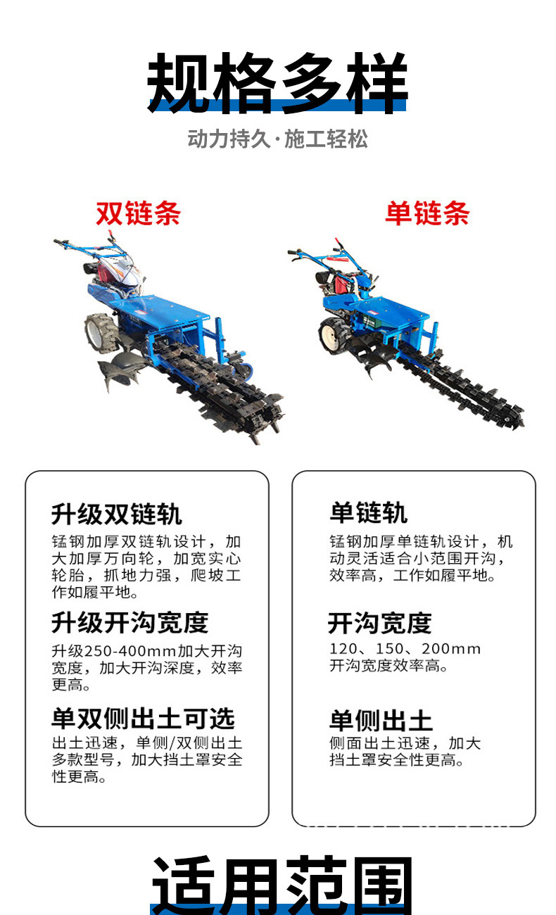 小型链条开沟机