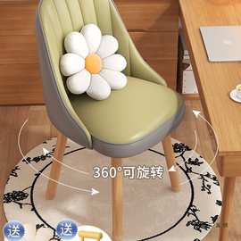 电脑椅家用靠背椅实木卧室梳妆凳宿舍大学生学习写字书桌椅子