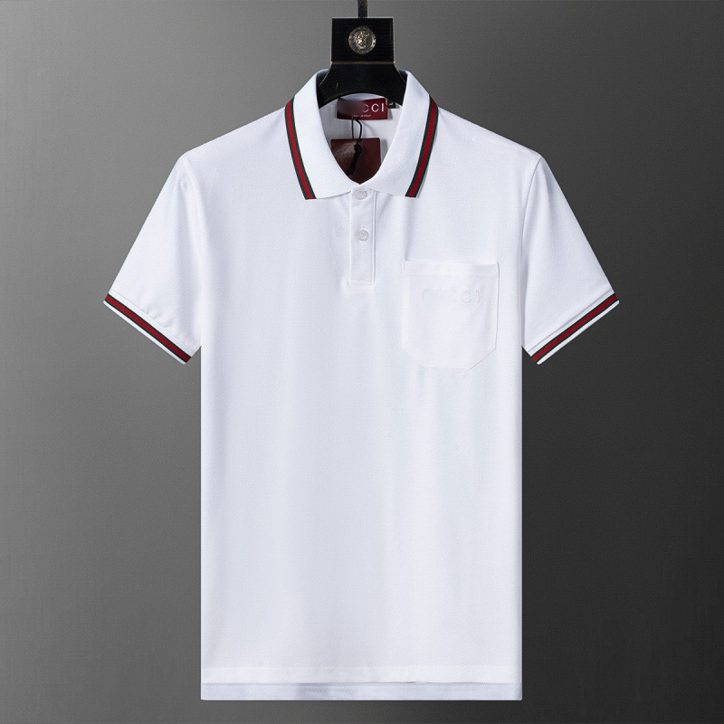 Camiseta de polo transfronteriza correcta de color sólido Jacquard camiseta de manga corta de punto Casual Compliance comercio exterior Dunhuang