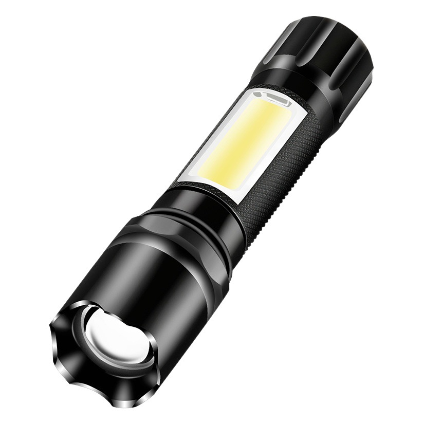 Comercio electrónico transfronterizo lámpara de regalo de iluminación al aire libre LED luz fuerte pequeña linterna mini luz lateral luz de trabajo carga USB