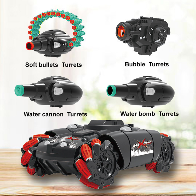 High-End 68 Gesture-Sensing Remote Control Car, Remote Control Tank with Firing Function, Turret Lift and Rotation, Cross-Border Toy