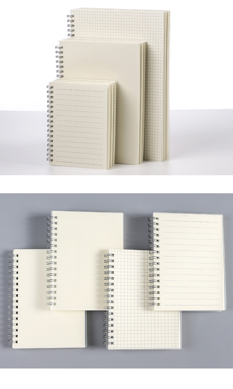 Wholesalecreative A5/b5/a6 Coil Frosted Simple Horizontal Line Notebook Nihaojewelry display picture 5