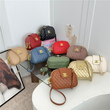 女士小包包女包跨境2025新款欧美时尚外贸菱格单肩斜挎盒子包bags