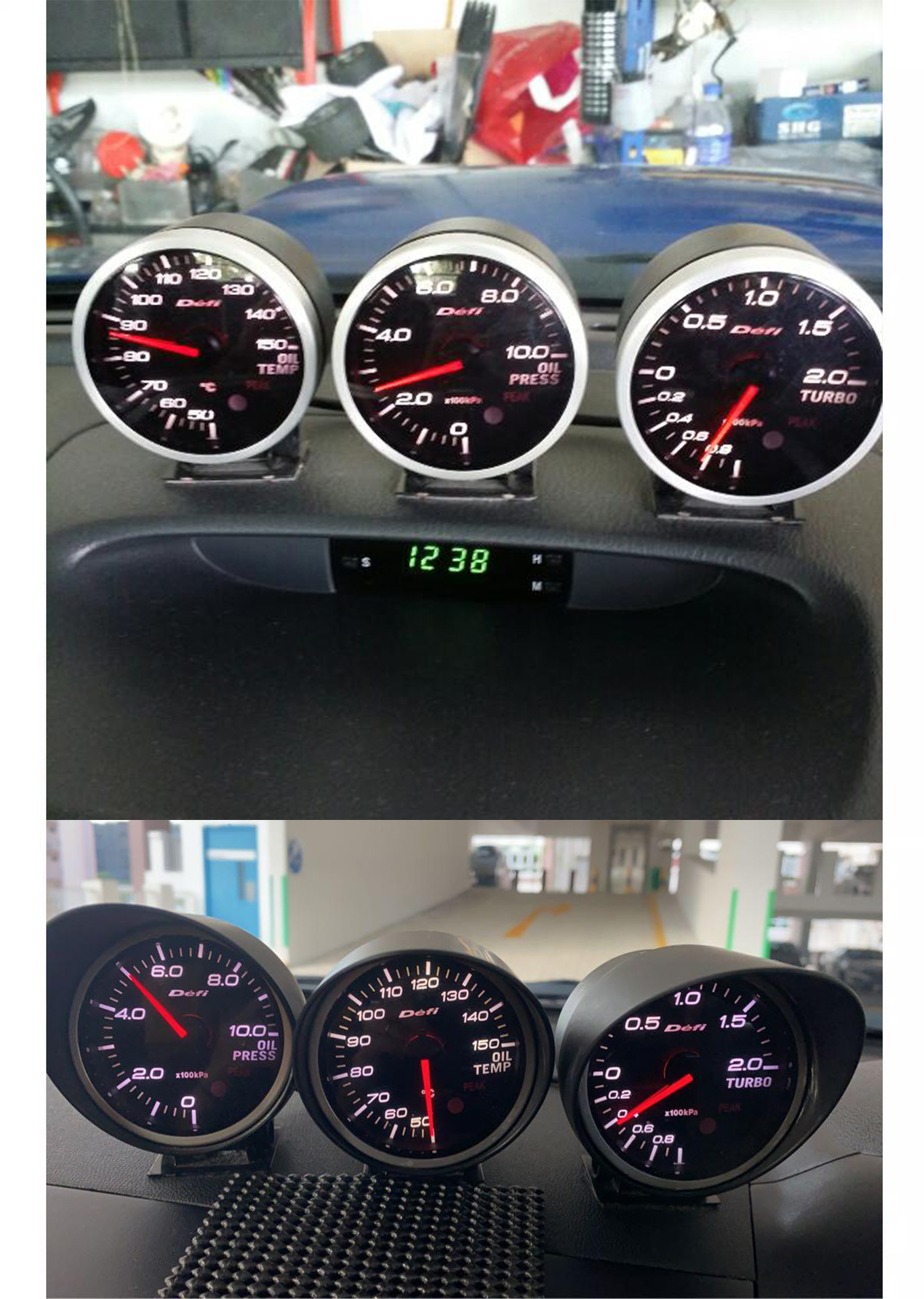 Factory wholesale new DEFI BF car modified instrument racing water temperature speed turbine pressure air-fuel ratio meter
