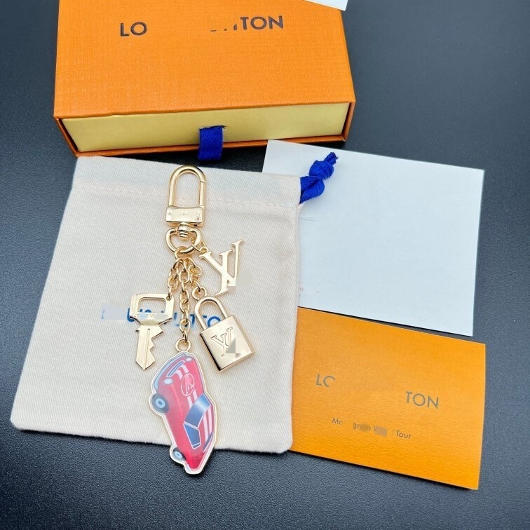 Lujia Cross-Border 25 Designer New Car Keychain Suitable for Luggage Women's Bags Fashion Creative Keychain Pendant