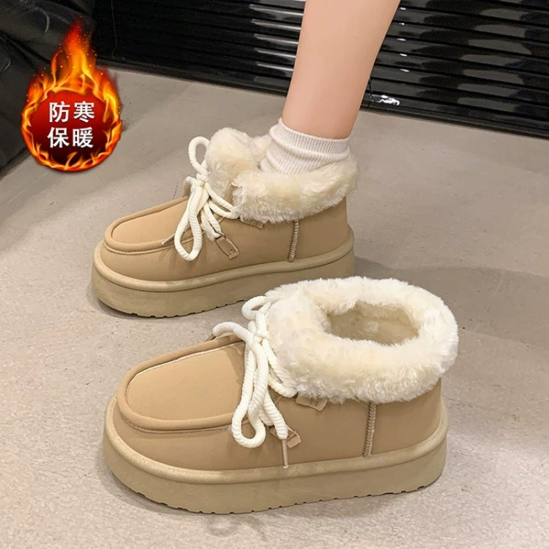 Keep warm winter boots, high universal shoes platform for leisure
