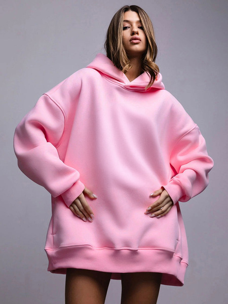 solid color demi-season hoody