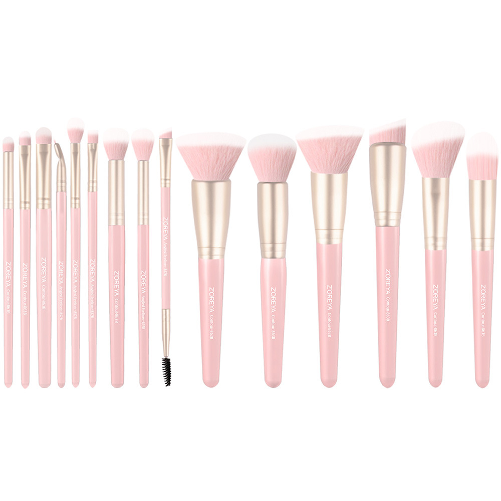 Nuevos productos transfronterizos corrector sombra de ojos rubor cepillo de polvo suelto juego completo de herramientas de belleza Cangzhou 15 juegos de pinceles de maquillaje al por mayor