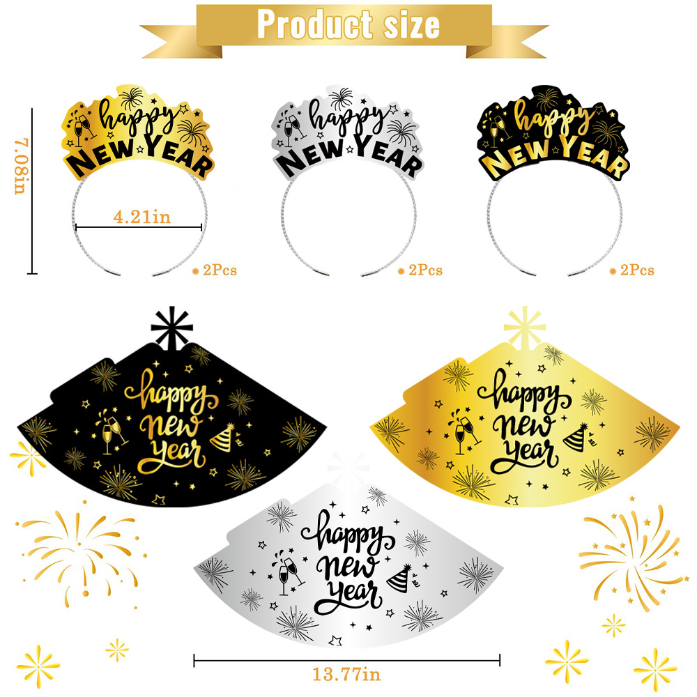 Laipai transfronterizo feliz fiesta de Año Nuevo sombrero cónico gafas para soplar bocinas regalos de fiesta adecuados para niños