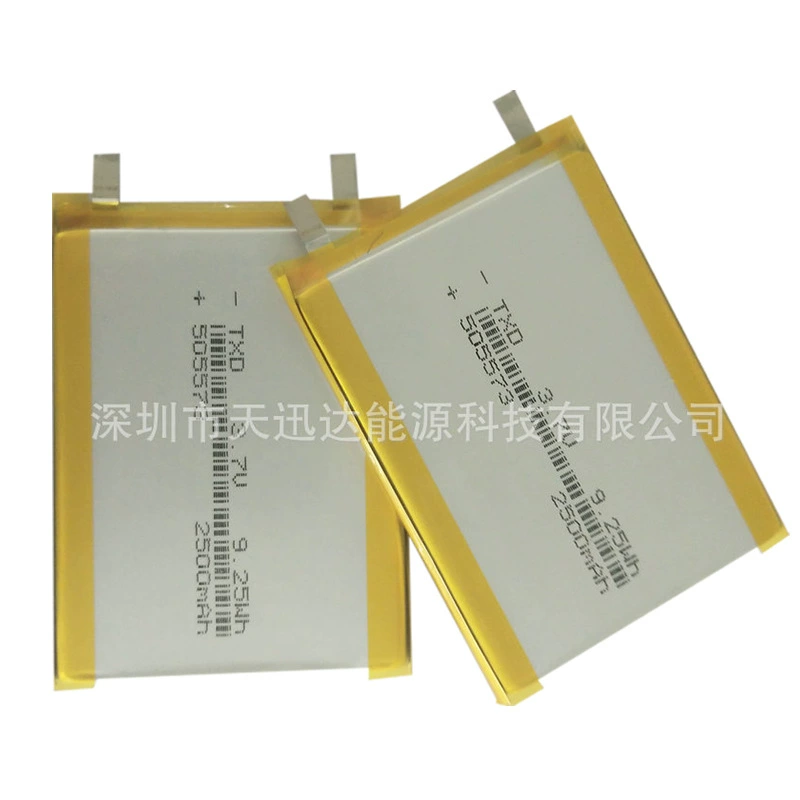 Поставочная карта производителя TXD505573-2500mAh полимерная литиевая батарея оптом