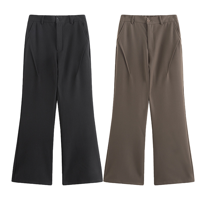 Men's Spring/Summer New Micro Loudspeaker Suit Pants Trendy Brand High end Feeling Pi Shuai Hanging Casual Pants_voghion.com