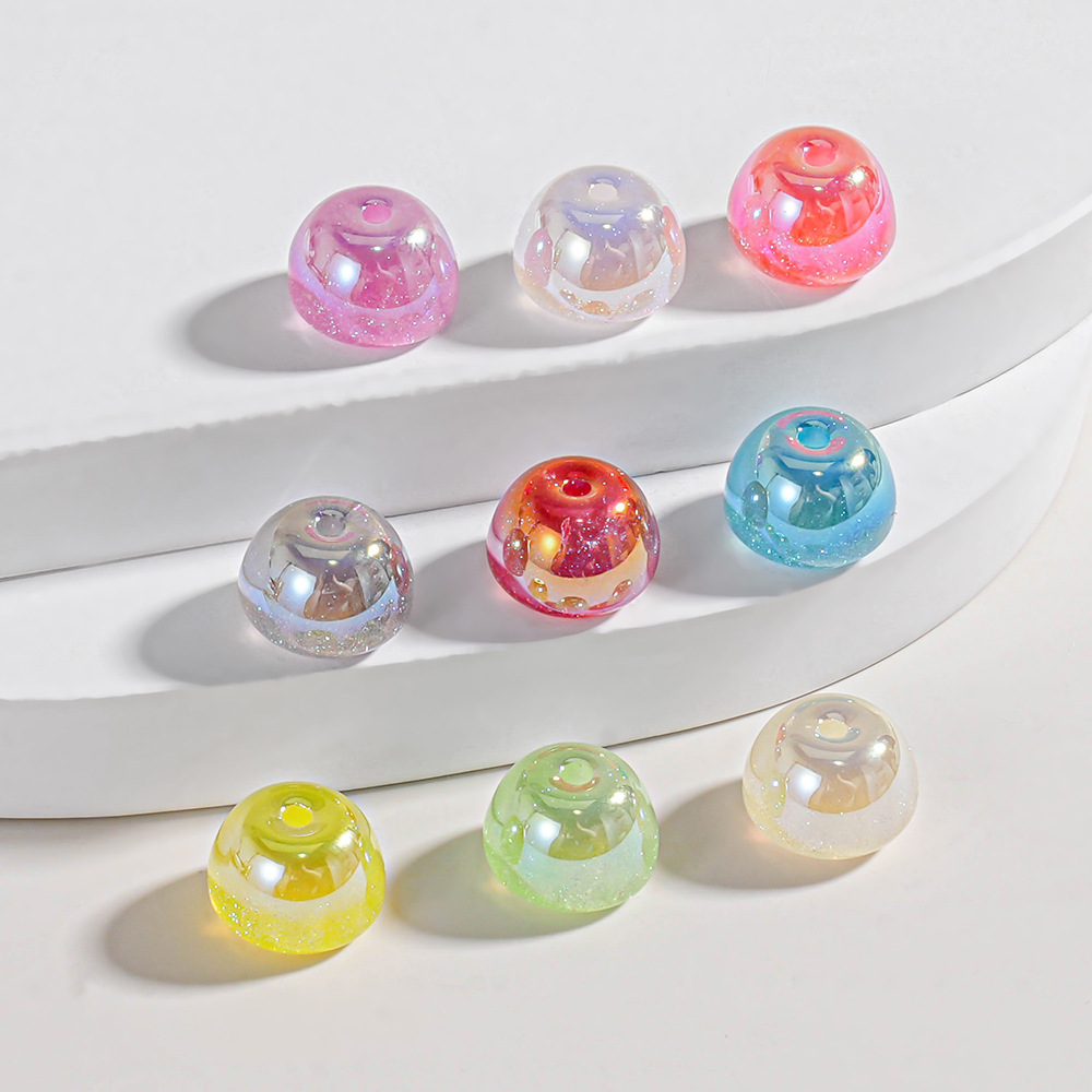 Cuentas Heidi 30 cuentas pasantes de sirena de aguas profundas cuentas de manzana cuentas de teléfono con cuentas de bricolaje material pulsera cuentas de resina
