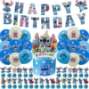 60 Stitch Party Supplies [Flag + Cake Card + Balloon]