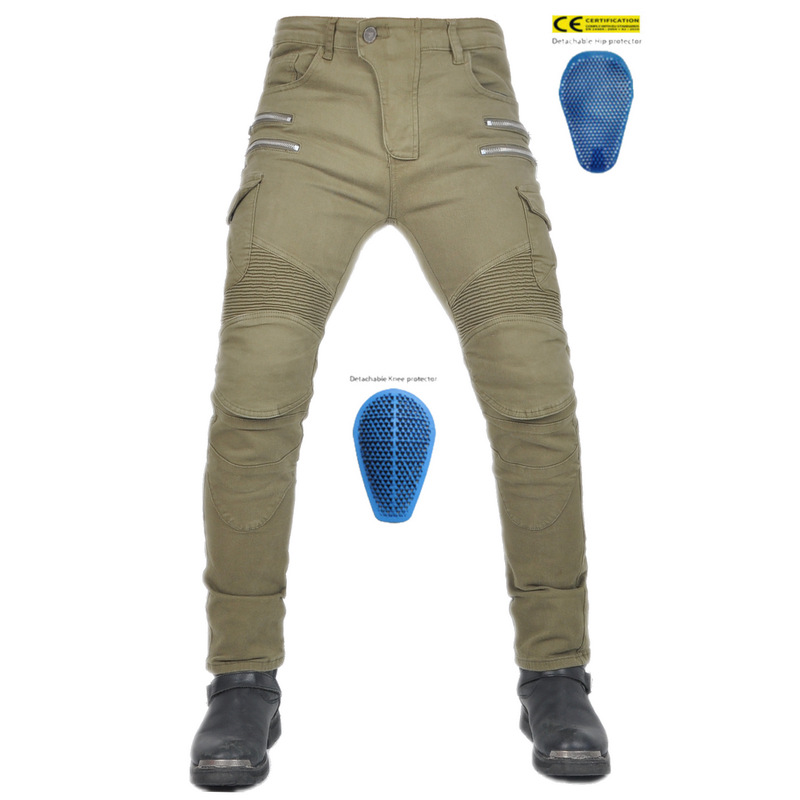 2024 nuevos jeans de motociclismo pantalones de carreras correa de cremallera de motociclismo anticaída pantalones de caballero