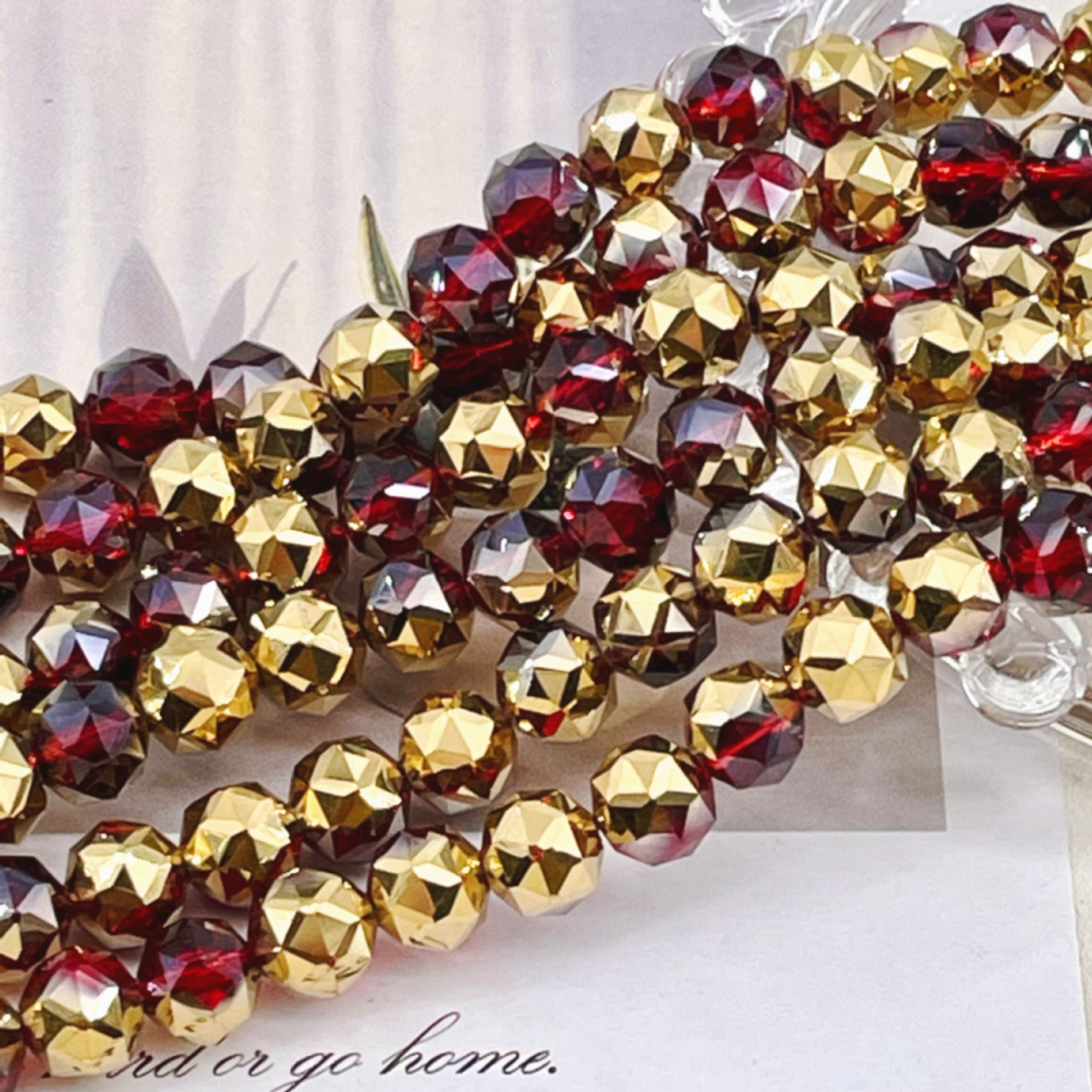 Bola de flores de 8mm Jingjing K9 cuentas sueltas de cristal 64 superficies cortadas con cuentas Accesorios de joyería hechos a mano de bricolaje Pulsera Collar lote suelto image 72