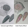 Retroreflective yellow nail sequins for manicure for nails, suitable for import, new collection, wholesale