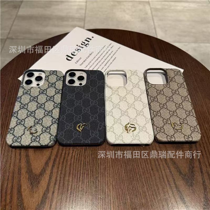 Luxury Big-Name Suitable for Iphone17Promax Mobile Phone Case Apple 15 Protective Cover 14 European and American Ins Trend Brand Luxury Big-Name Suitable for Iphone17Promax Mobile Phone Case Apple 15 Protective Cover 14 European and American Ins Trend Brand