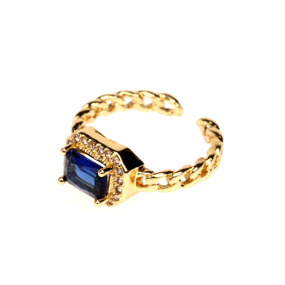 Anillo Ajustable De Diamantes De Color Retro De Moda display picture 1