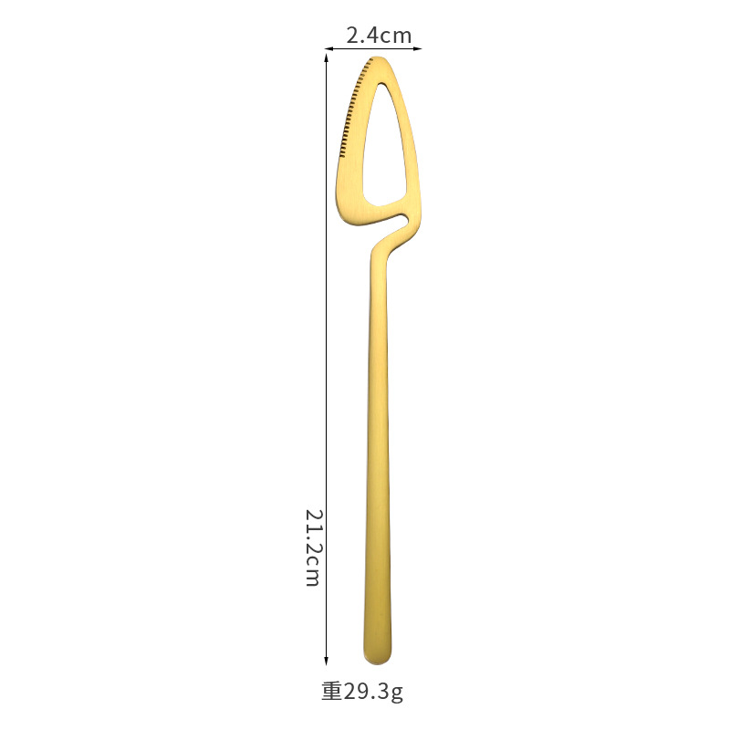 Amazon 304 acero inoxidable montado en la pared de titanio plateado cuchillo y tenedor cuchara vajilla occidental creativo taza de café cuchara larga cuchara de hielo tenedor