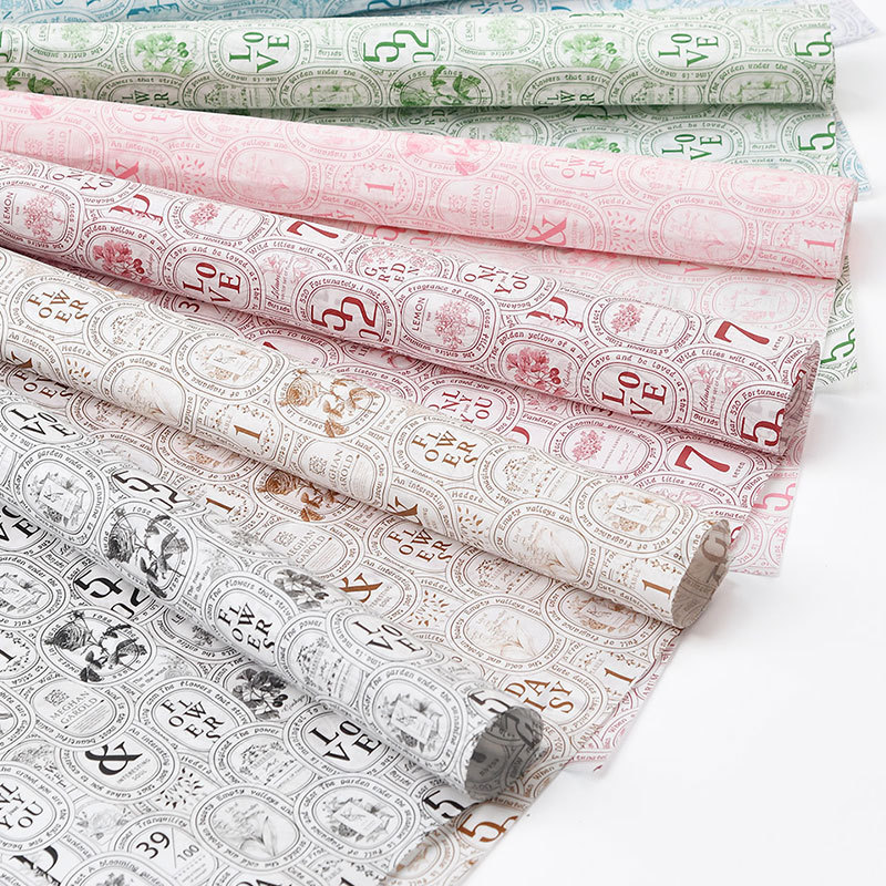 Huaxi té negro copo de nieve papel de embalaje ramo de flores artesanal micro impermeable papel de revestimiento florista papel de embalaje floral