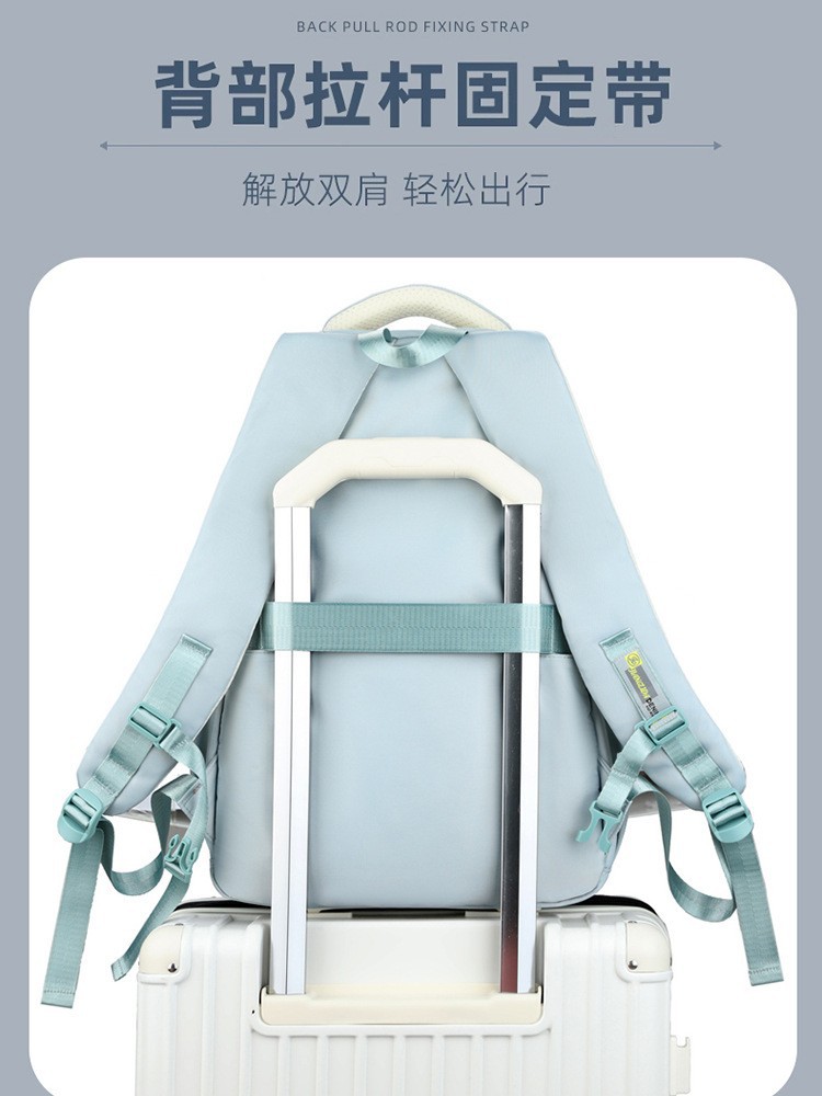 Nueva mochila de escuela secundaria de niñas de tres a seis grados, mochila de moda, mochila ligera de gran capacidad.