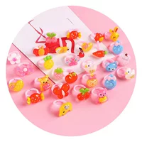 Модное детское пластиковое кольцо для девочек, милая мультяшная игрушка, большая сумка для девочек, объемное призовое Подарочное кольцо