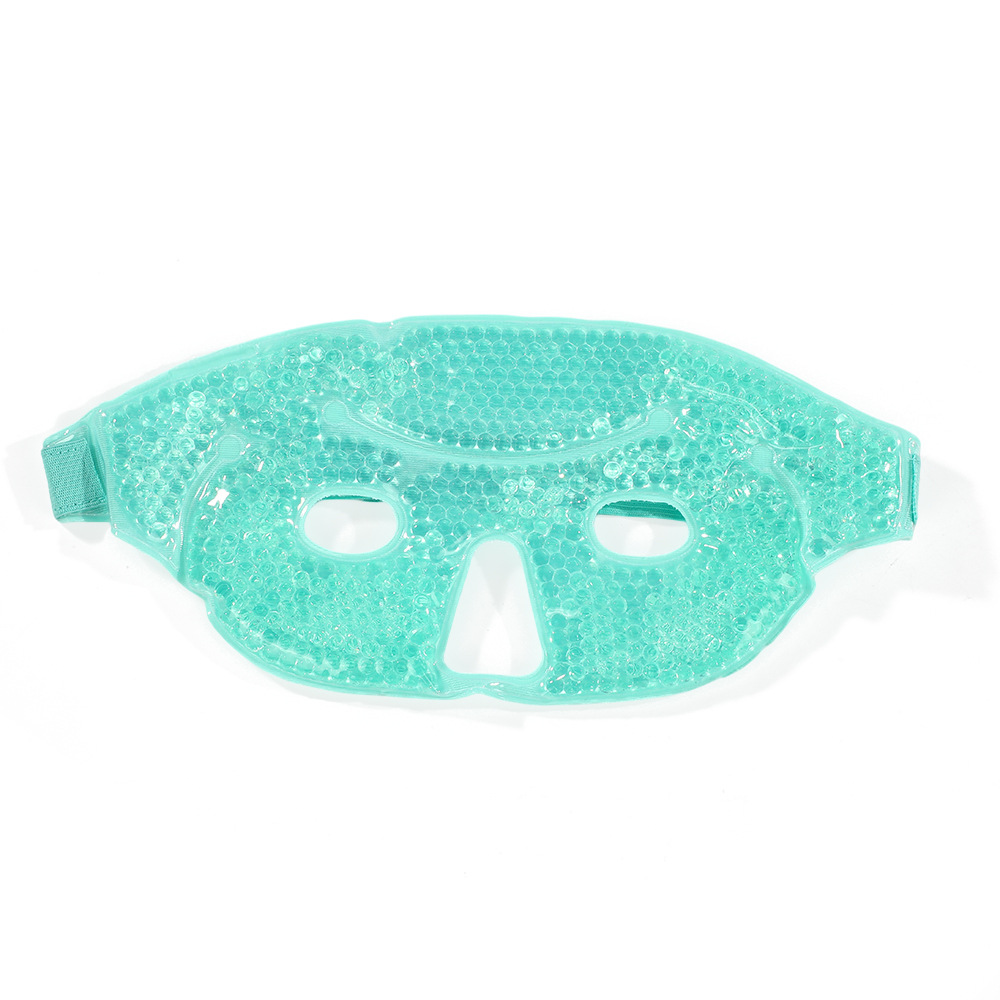 Máscara Facial de Gel para Compresas Frías y Calientes PVC y Terciopelo para aliviar fatiga facial