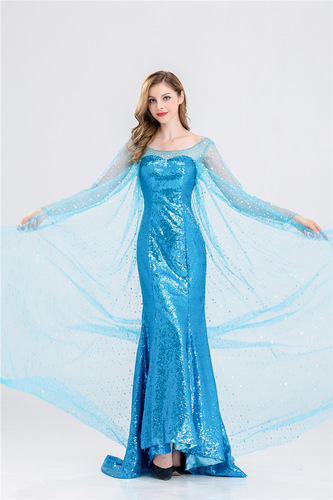Halloween Frozen Elsa Princess Costume Adult Role-Playing Costume for Adults