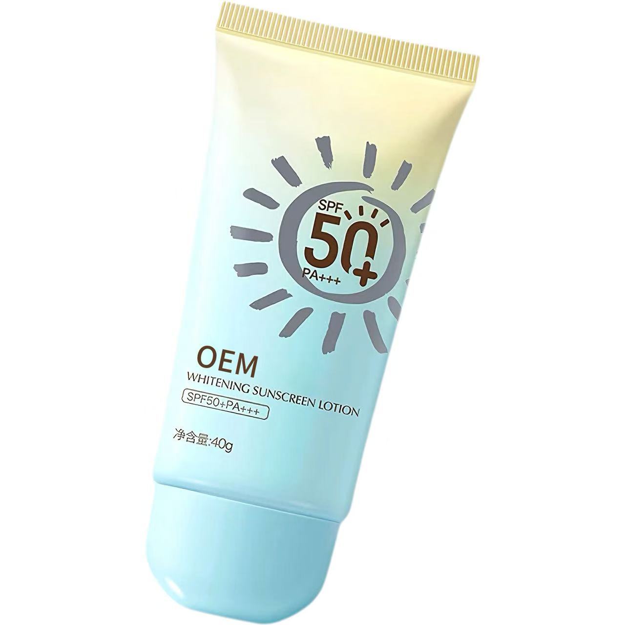 Protector solar especial para entrenamiento militar humectante OEM aceite antiperspirante aislamiento adolescente adulto protector solar procesamiento de marca