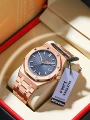 924 rose gold blue surface steel belt model